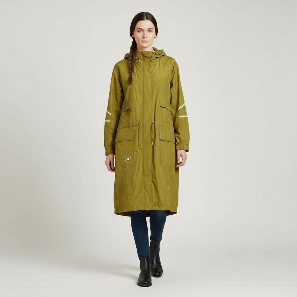 Adidas by Stella McCartney Women’s Packable Long Parka Pulse Olive XL, NWT